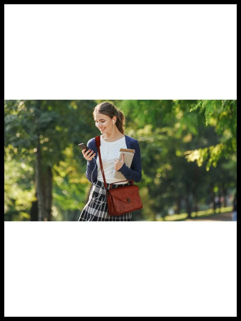 Genuine Leather Satchel Handbag Crossbody Shoulder Bag Vintage
